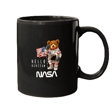 Discover Astronaut Job NASA Astronaut TeddyBear Worm Mugs