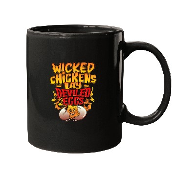 Discover Chicken Pet Wicked Chickens Lay Deviled Eggs Funny Chicken Lovers Mugs