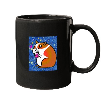 Discover Hamster Pet Starry Night Kawaii Bubble Tea Hamster Mugs