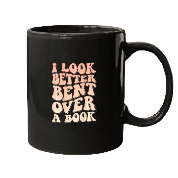 Discover Book Fun I Look Better Bent Over A Book 3 Mugs