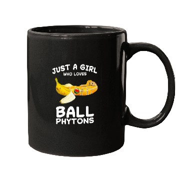Discover Python Pet Just A Girl Who Loves Ball Python Snake Reptile Banana 1 Mugs