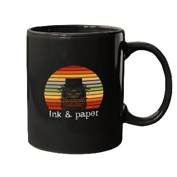 Discover Book Fun Writer Typewriter Retro Ink And Paper Reading Mugs