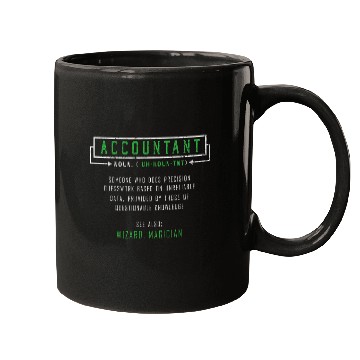Discover Accountant Job Definition Wizard Magician Accounting Funny CPA Mugs