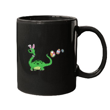 Discover Dinosaur Pet Bunny Ears Easter Egg Hunting Brontosaurus Spring Mugs