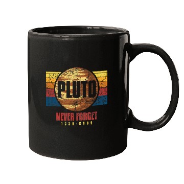 Discover Astronaut Job Pluto Never Forget Science Space Retro Mugs