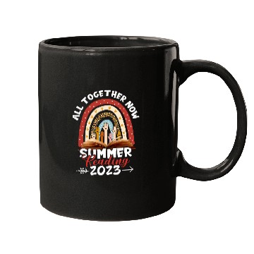 Discover Book Fun All Together Summer Reading Rainbow Hand Mugs