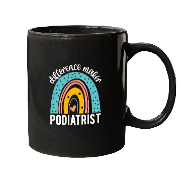 Discover Difference Maker Podiatrist Rainbow Podiatry Foot Doctor Mugs
