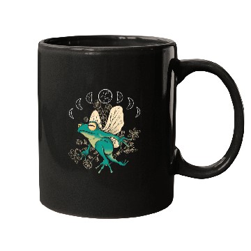 Discover Frog Pet Cottagecore Aesthetic Frog Fairy Celestial Moon Phases Magic Mugs