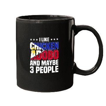 Discover Chicken Pet Adobo Filipino Pinoy Chicken Pork Cuisine Philippine Flag Mugs