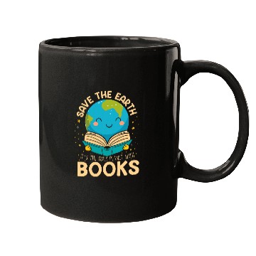 Discover Book Fun Save Earth It s Only Planet With Books Reader Earth day Mugs