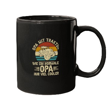 Discover Tractor Fun driving Mens Grandpa with Tractor Cool Grandpa Grandparents Farmer 1 Mugs