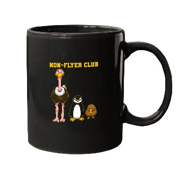 Discover Penguin Pet NonFlyer Club Kiwi Penguin Bird Bouquet Mugs