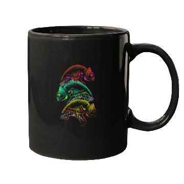 Discover Chameleon Pet Retro Mugs