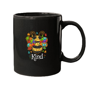 Discover Autism Puzzle Bee Bumble Bee Be Kind Autistic 76 Mugs
