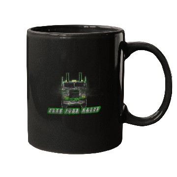 Discover Truck Fun vintages Old School Trucker Cabover Semi Mugs