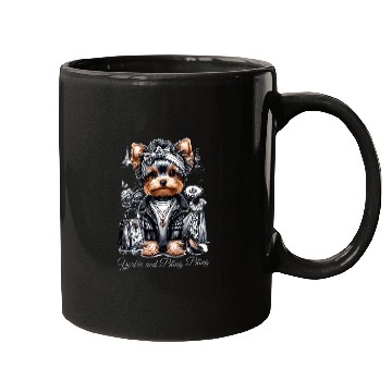 Discover Yorkshire Pet Terrier Yorkie and Bling Bling Mugs