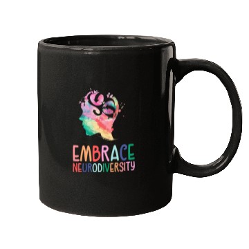 Discover Autism Puzzle Support Embrace Neurodiversity Brain Mugs
