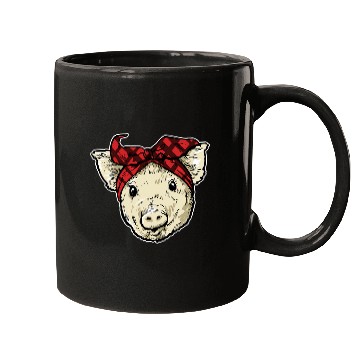 Discover Pig Pet With Bandana Pigs Farmer Mugs