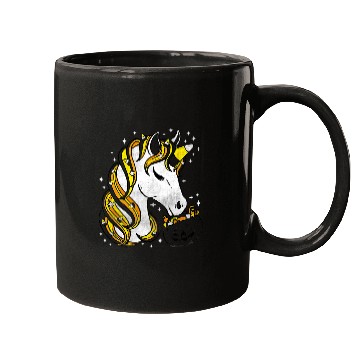 Discover Unicorn Pet Cute Candy Corn Unicorn Halloween 1 Mugs