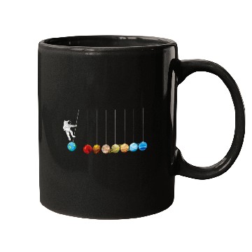 Discover Astronaut Job Planets Spaceman Funny Space Dwarf Solar System Mugs