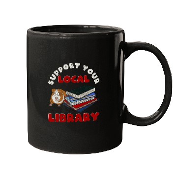 Discover Guinea Pig Pet Support Your Local Library 2Guinea Pig Book Reader 21 Mugs
