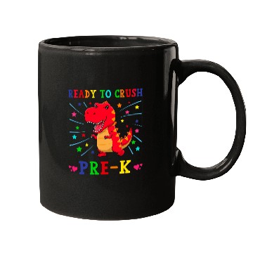 Discover Dinosaur Pet Ready to Crush PREK Funny Dinosaur rexs Back to School 1 Mugs