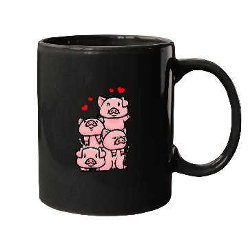 Discover Pig Pet farmer pig farmer piglet Mugs