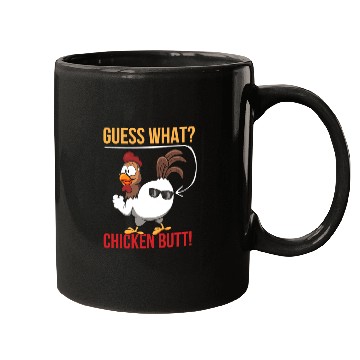 Discover Chicken Pet Guess Chicken Butt Funny Dad Siblings Friends Humor What Mugs