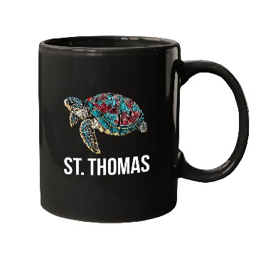 Discover Turtle Pet St Thomas Tribal Sea Turtle Mugs