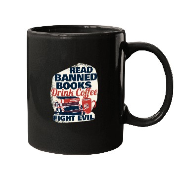 Discover Book Fun Read Banned Books Drink Coffee Mugs