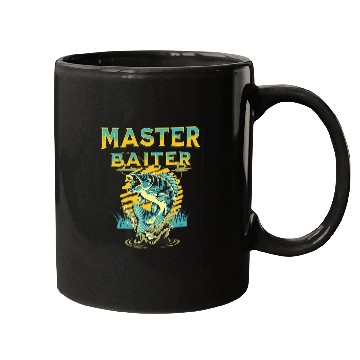 Discover Fishing Fun Master Baiter Funny Fishing 8 Mugs
