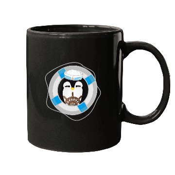Discover Penguin Pet sailor in navy look Mugs