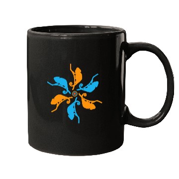 Discover Chameleon Pet Animal Mandala Pattern 1 Mugs