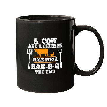 Discover Chicken Pet Barbecue Grilling BBQ Lovers BBQ Party Cow Mugs