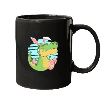 Discover Dinosaur Pet Happy Easter Spring Easter Egg Easter Bunny Mugs