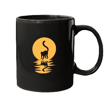 Discover Lemur Pet Great Reflective Lemur Motif Mugs