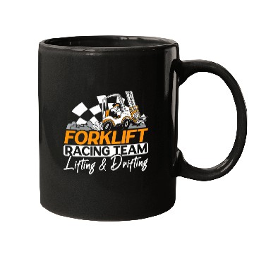 Discover Forklift Fun Racing Team Lifting 2Drifting Forklift Operator Mugs