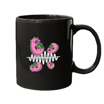 Discover Pig Pet Fly Around Frequency Waves Ham Radio Operator Mugs