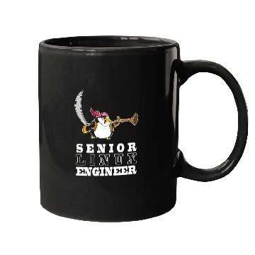 Discover Penguin Pet The Linux Senior Engineer can do anything old pirate Mugs