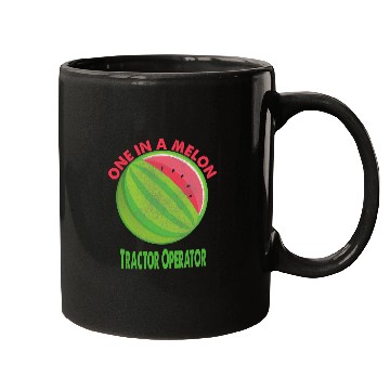 Discover Tractor Fun driving One in a Melon Tractor Operator Watermelon Retirement Mugs
