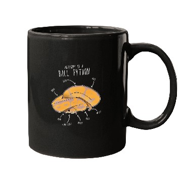 Discover Python Pet Anatomy of Banana Ball Python Mugs
