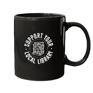 Discover Book Fun Support Your Local Library 2 Mugs