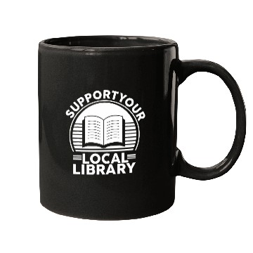 Discover Book Fun Support Your Local Library Book Lovers Mugs