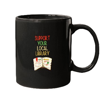 Discover Book Fun Support Your Local Library vintages Library Lover Book Lovers 0 Mugs