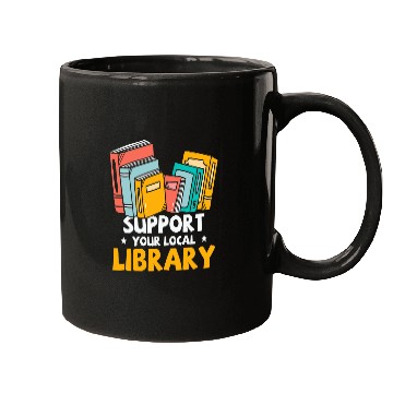 Discover Book Fun Support your local Library Book Reading Mugs