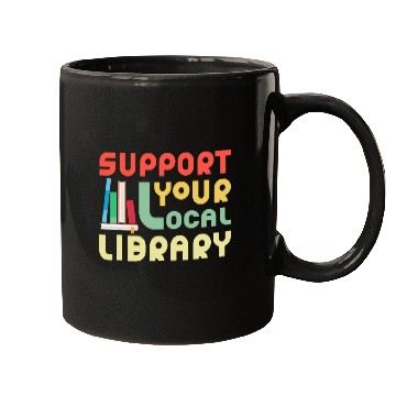Discover Book Fun support your local library book lover worlds book day Mugs