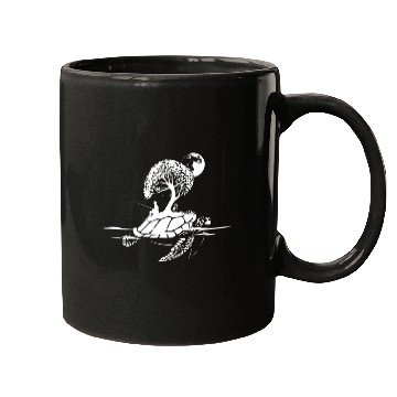 Discover Fishing Fun Island Turtle Creative Art Mugs