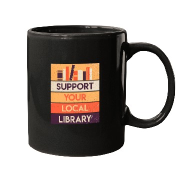 Discover Book Fun Support Your Local Library Book Lover Reader Librarian Gift 1 Mugs