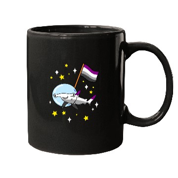 Discover Shark Pet Asexual Hammerhead Shark In Space Ace Pride Mugs