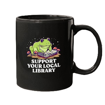 Discover Book Fun Support Your Local Library Librarian Bookworm Book Lover 0 Mugs